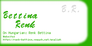 bettina renk business card